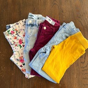 Old Navy/Carter girls pants bundle